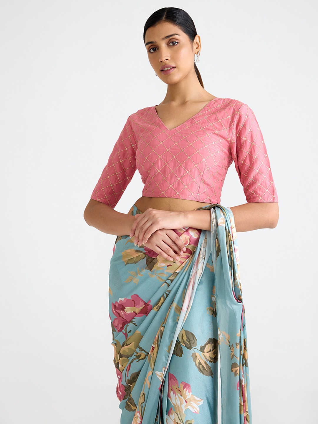 Pink Embroidered Top