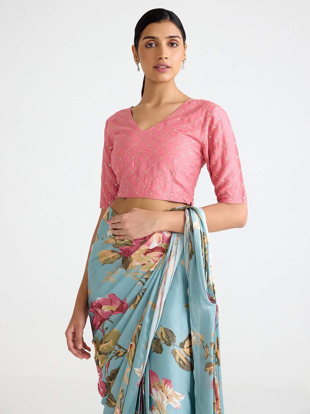 Pink Embroidered Top