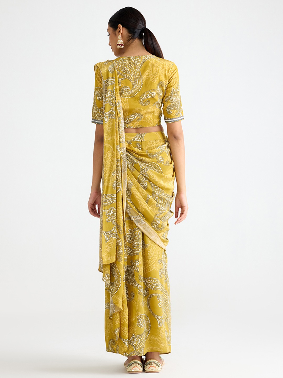 Yellow Embroidered Top