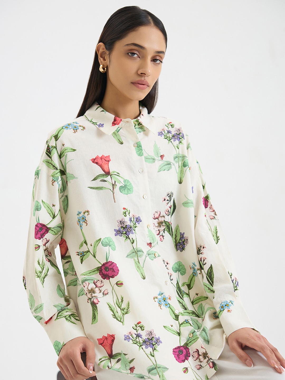 Floral Linen Shirt