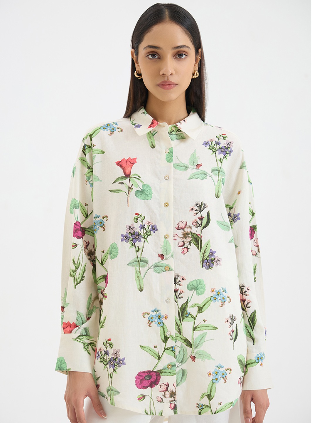 Floral Linen Shirt