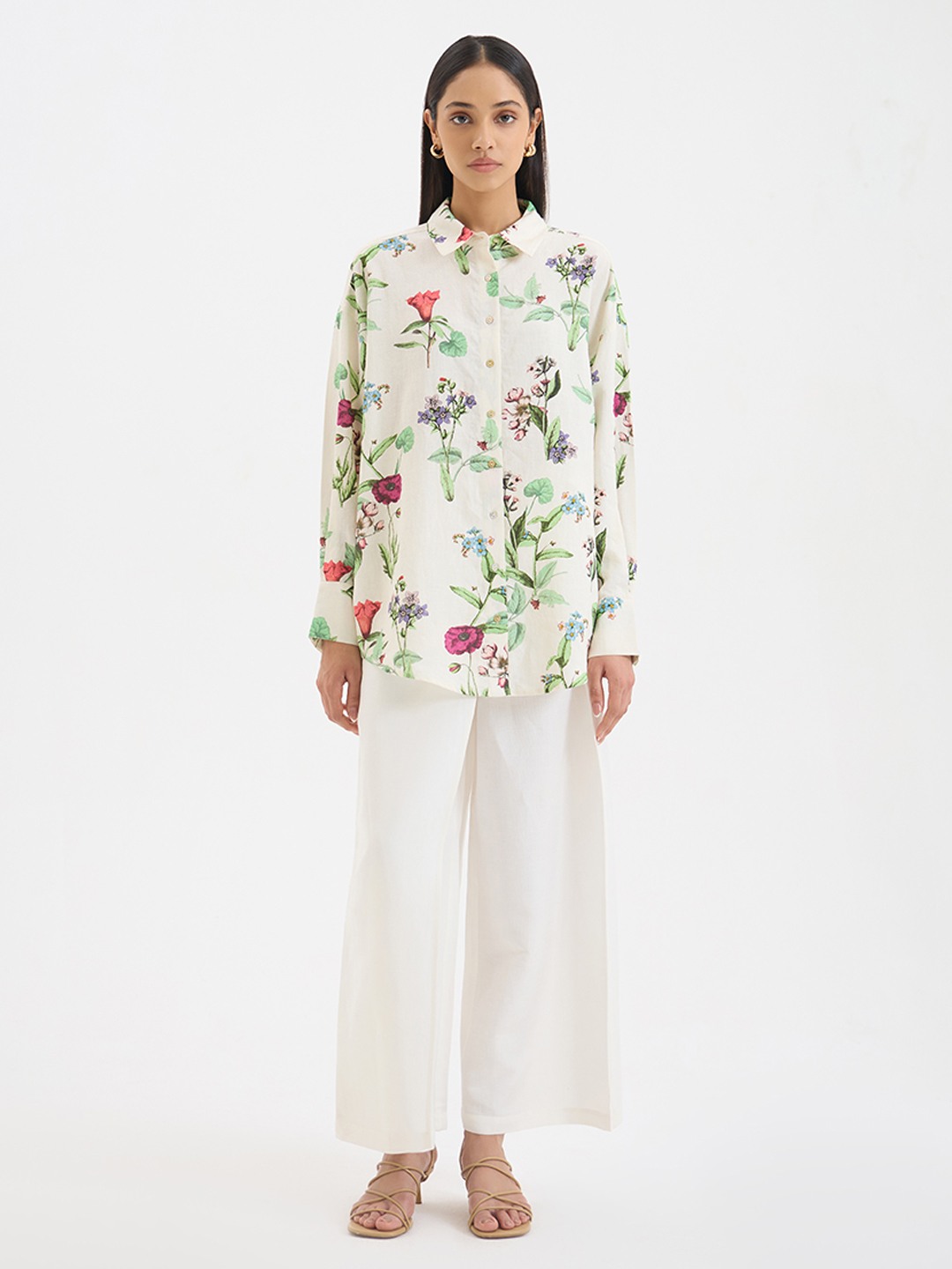 Floral Linen Shirt