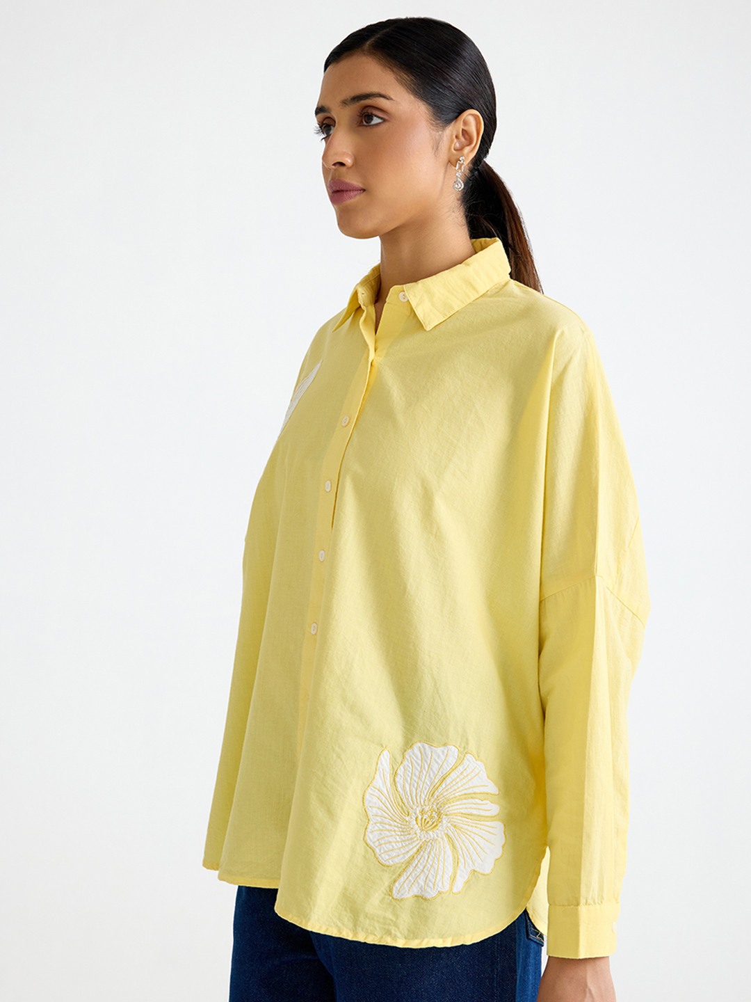 Yellow Applique Shirt