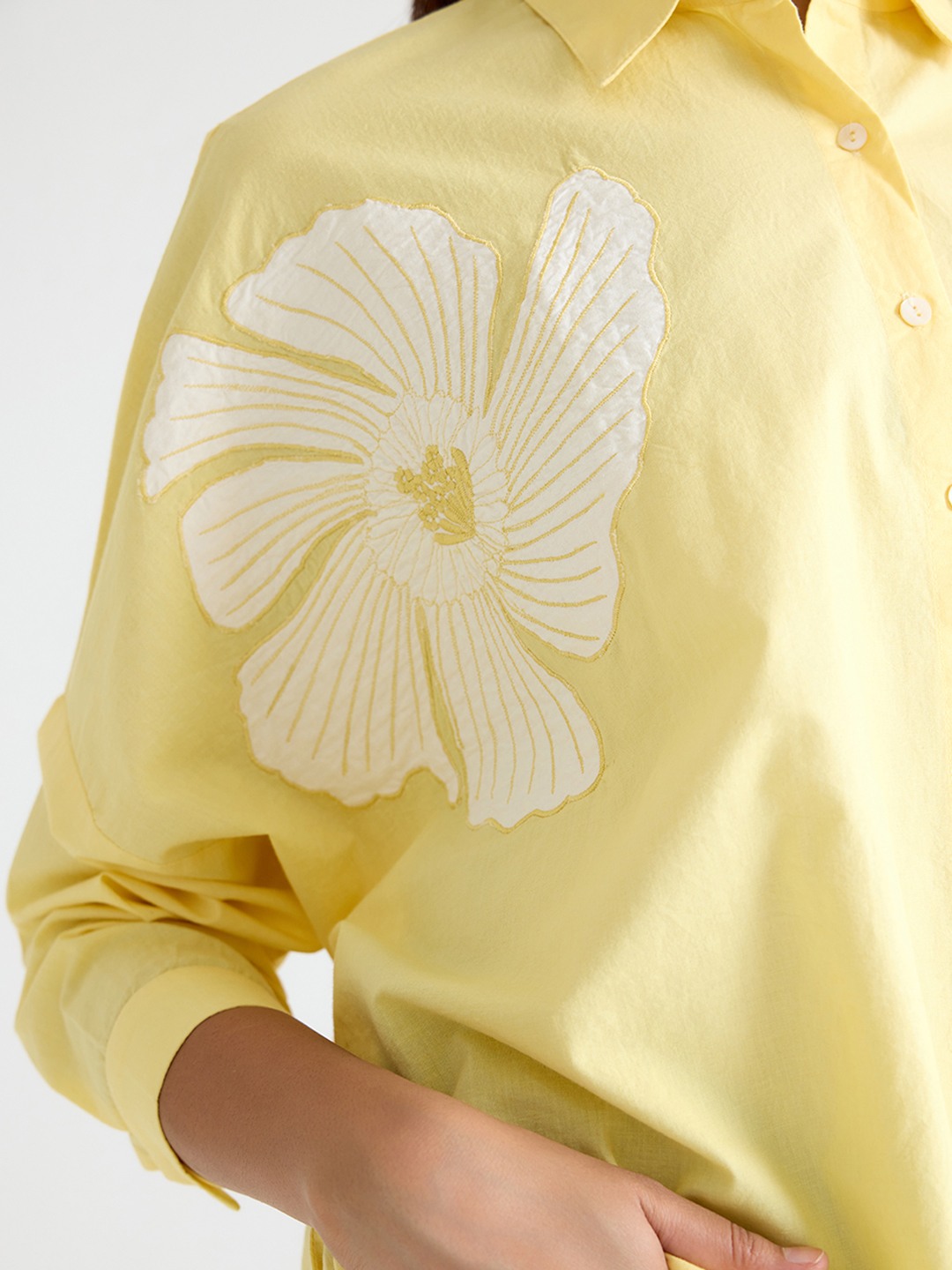 Yellow Applique Shirt