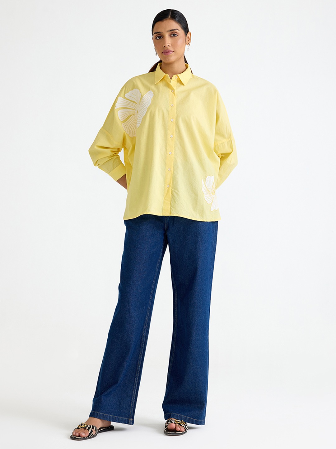 Yellow Applique Shirt