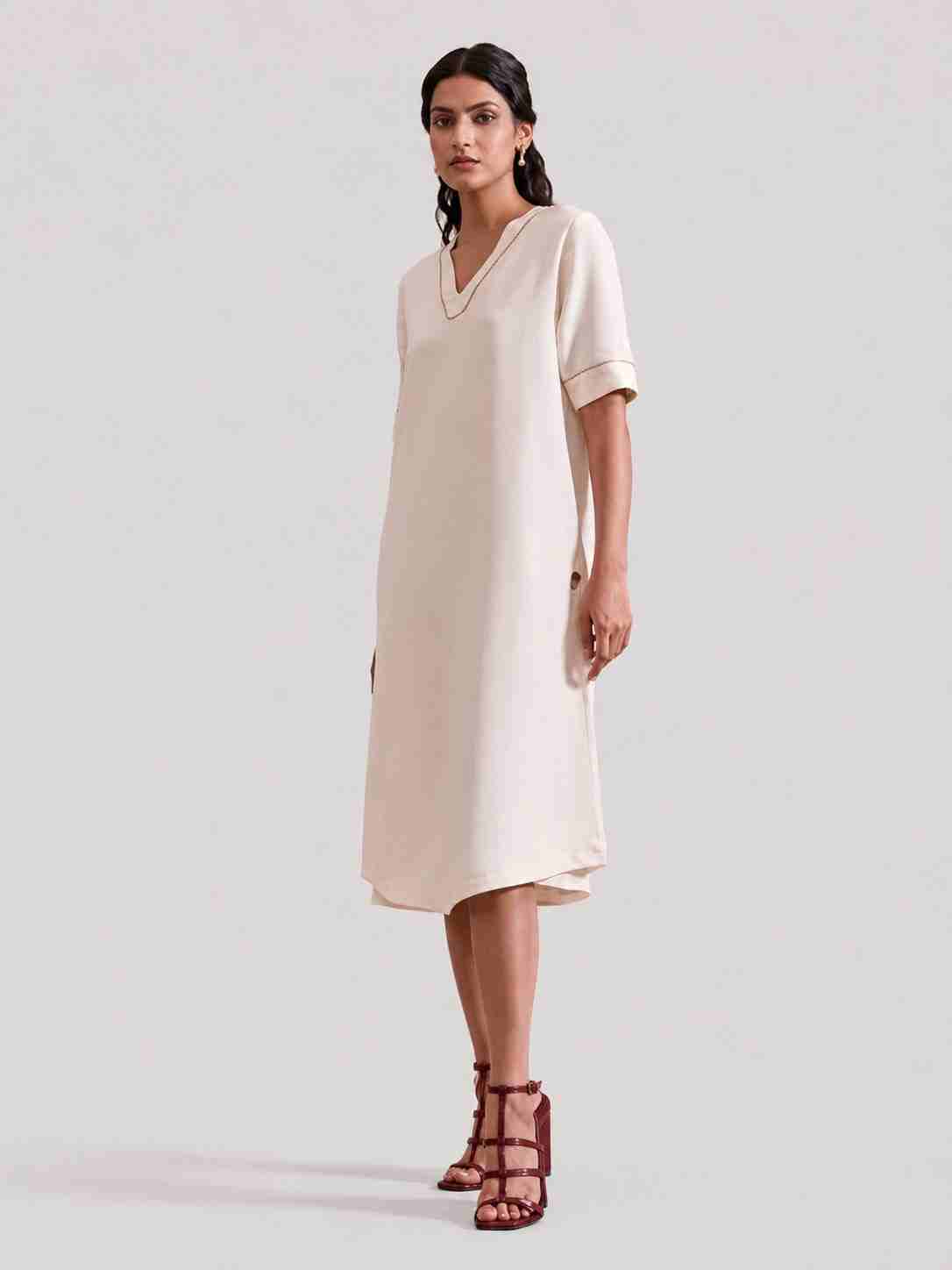 Mosaic Embroudered Kurta Dress