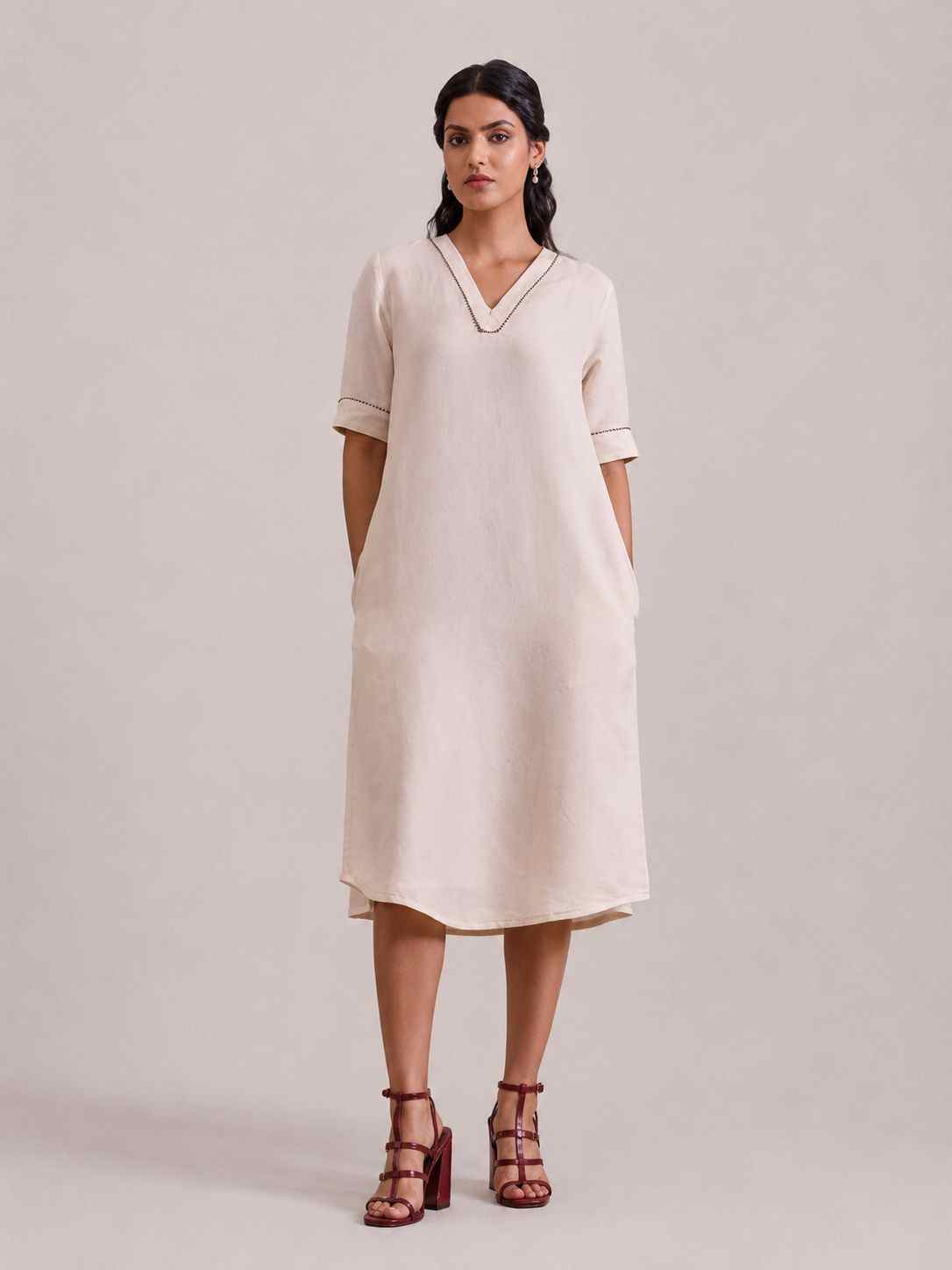 Mosaic Embroudered Kurta Dress