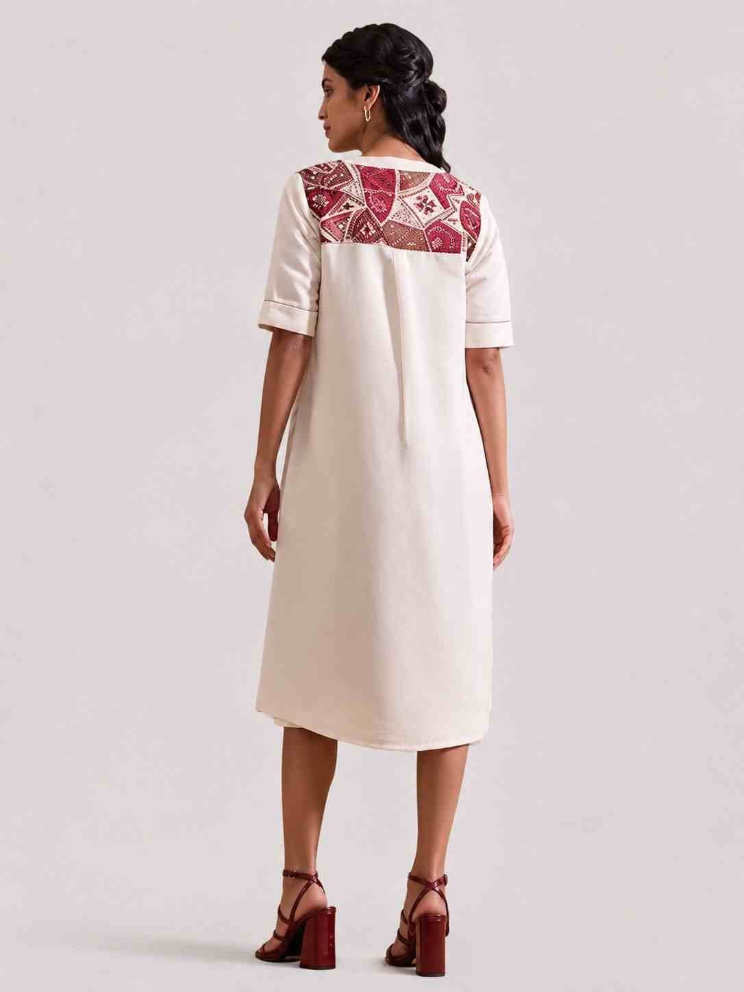 Mosaic Embroudered Kurta Dress