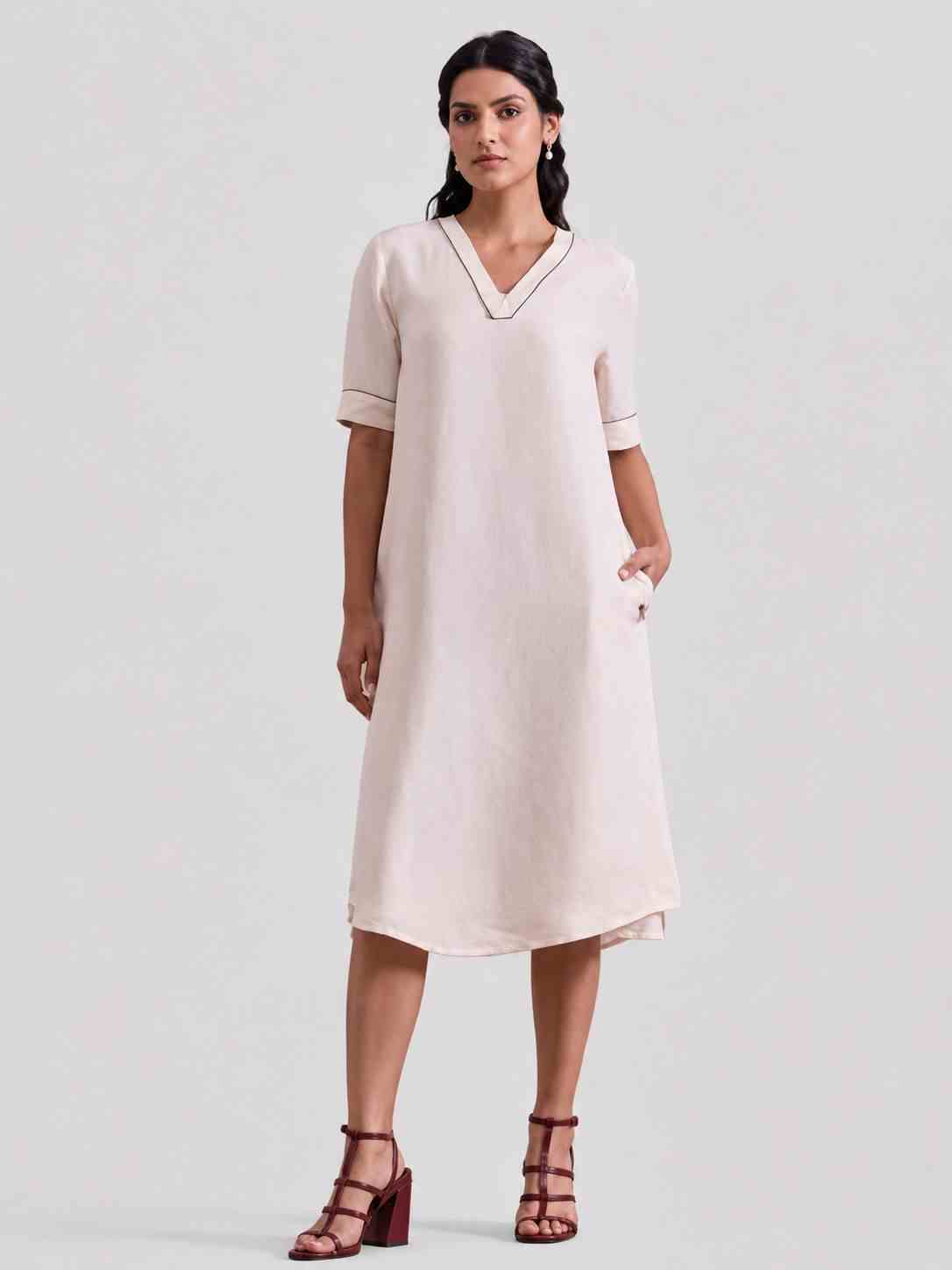 Mosaic Embroudered Kurta Dress