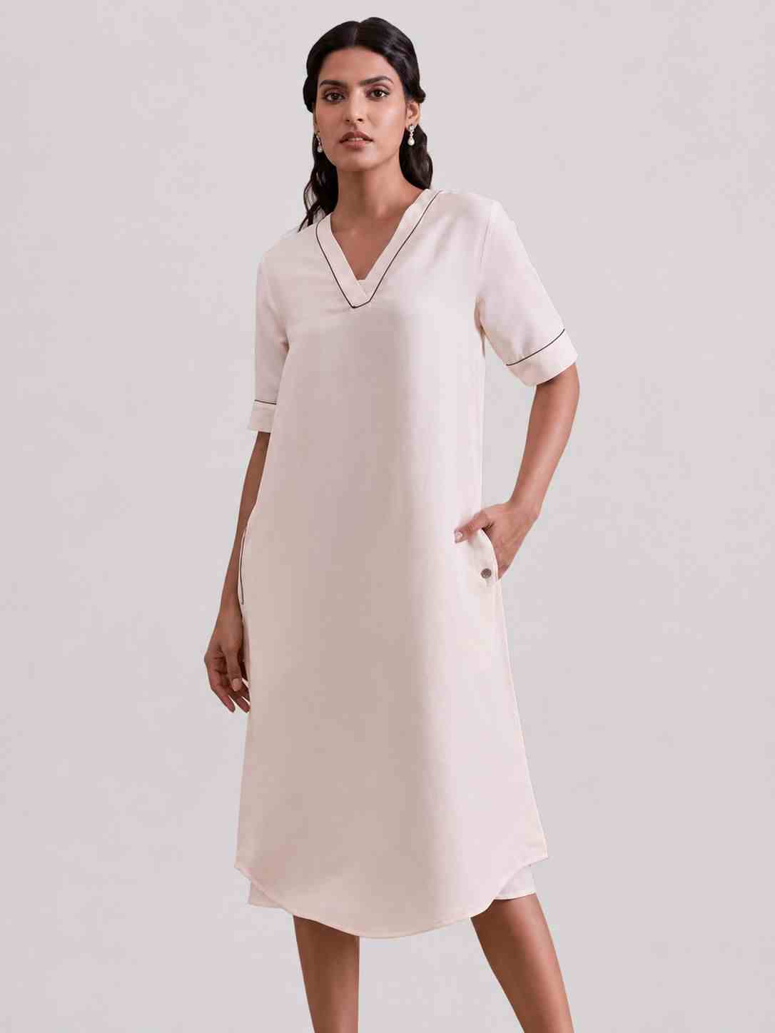 Mosaic Embroudered Kurta Dress