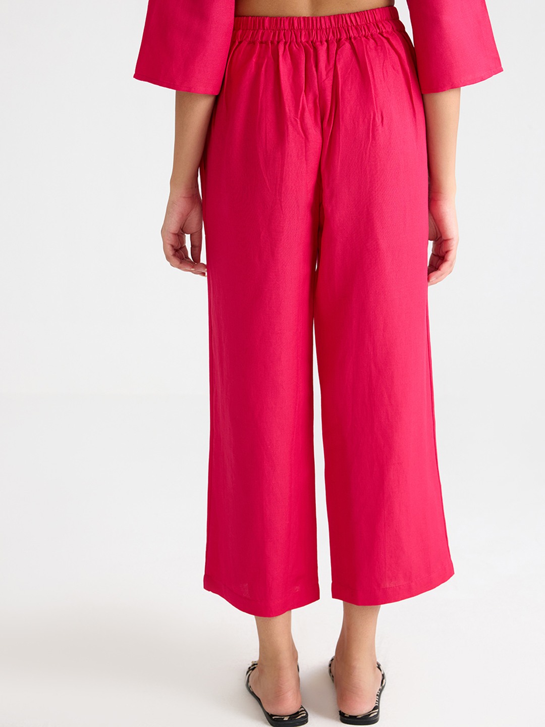 Pink Linen Trouser