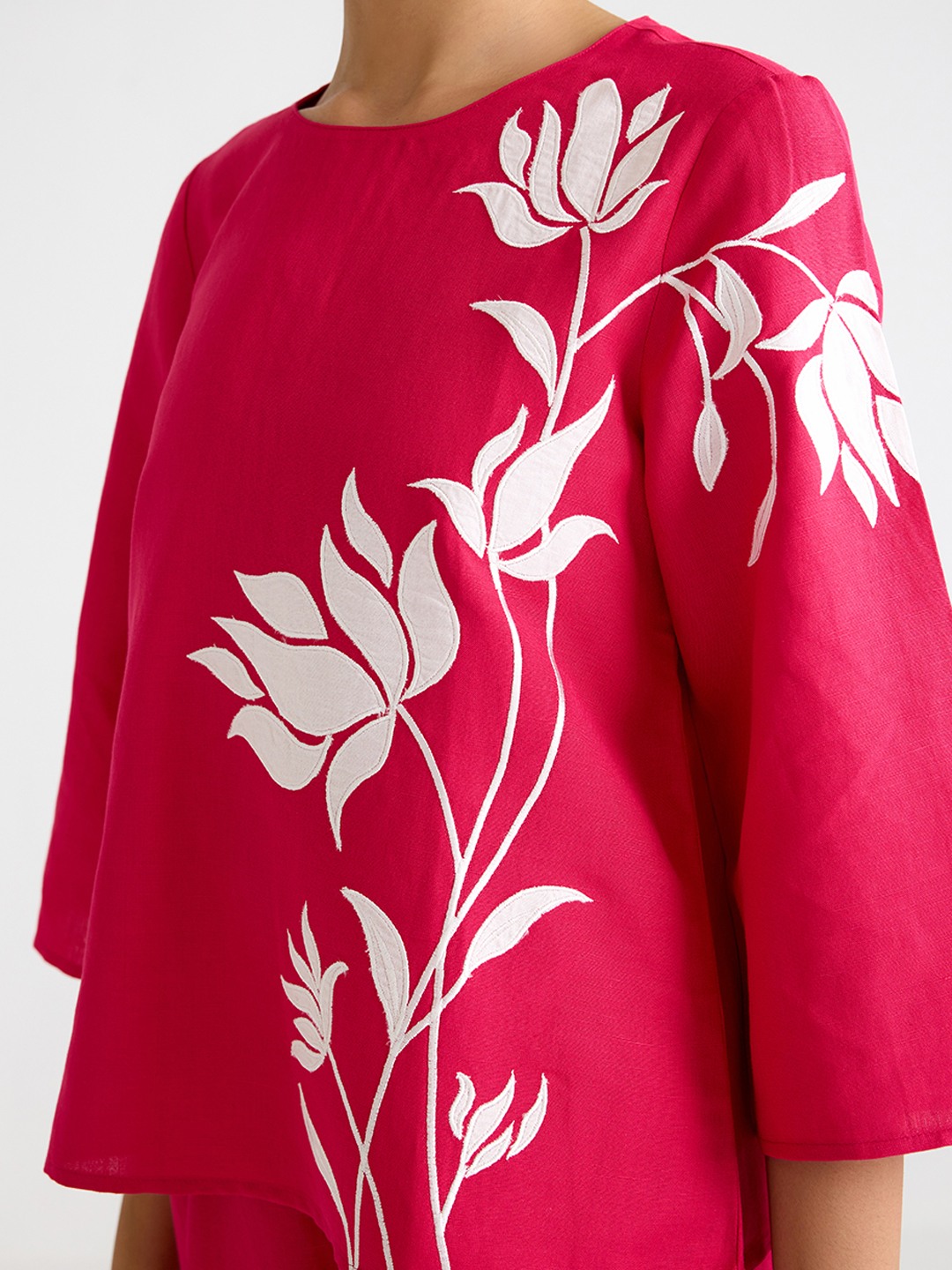 Pink Linen Top