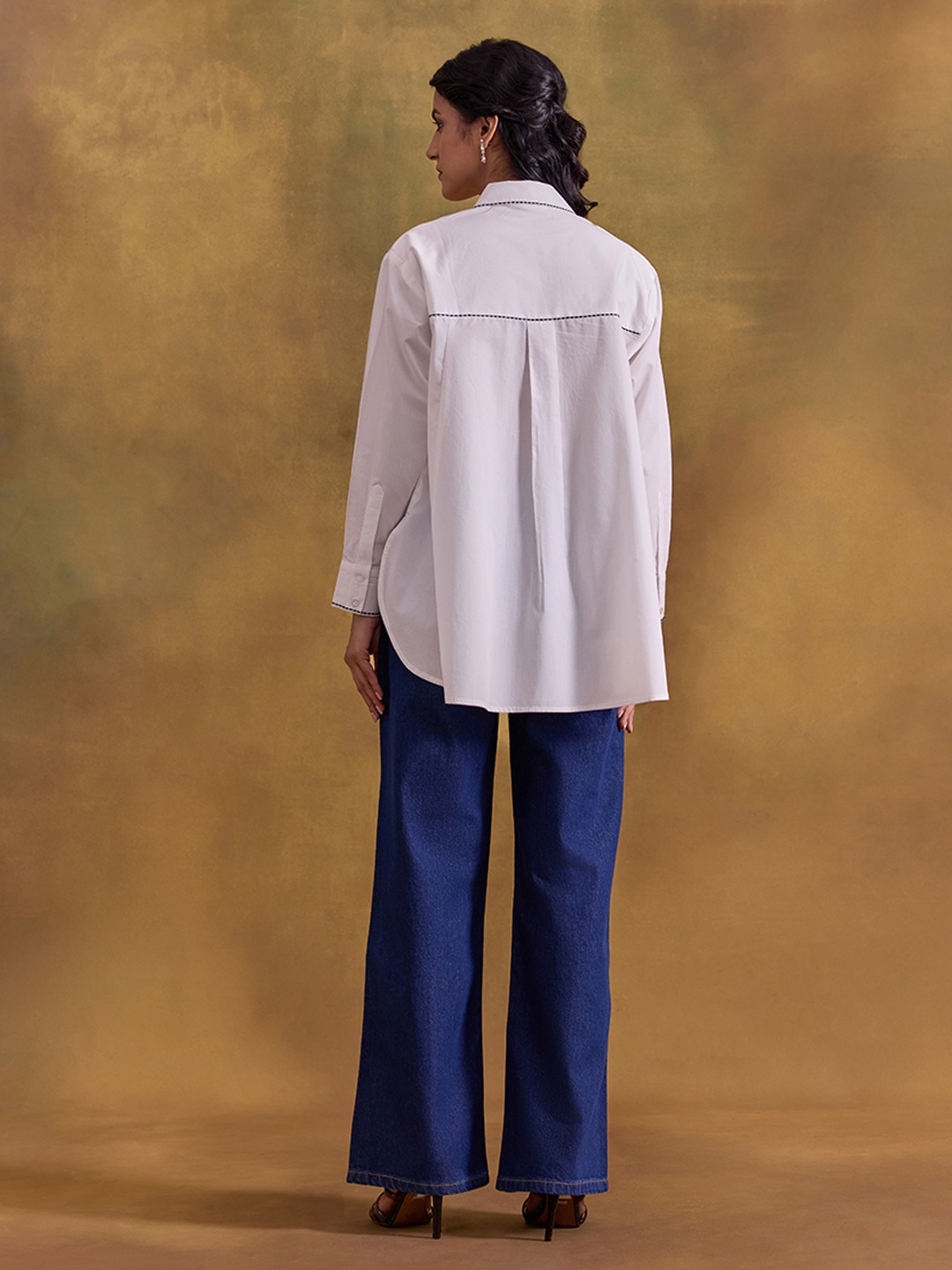 White Embroidered Shirt