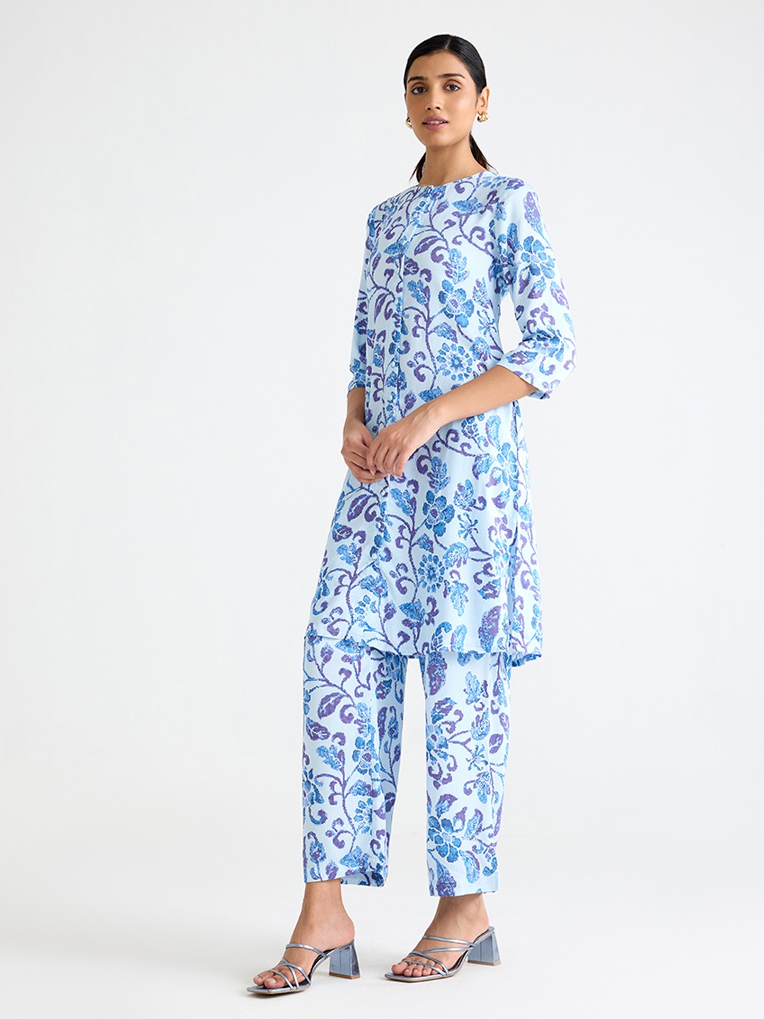 Printed Front Buttoned Kurta