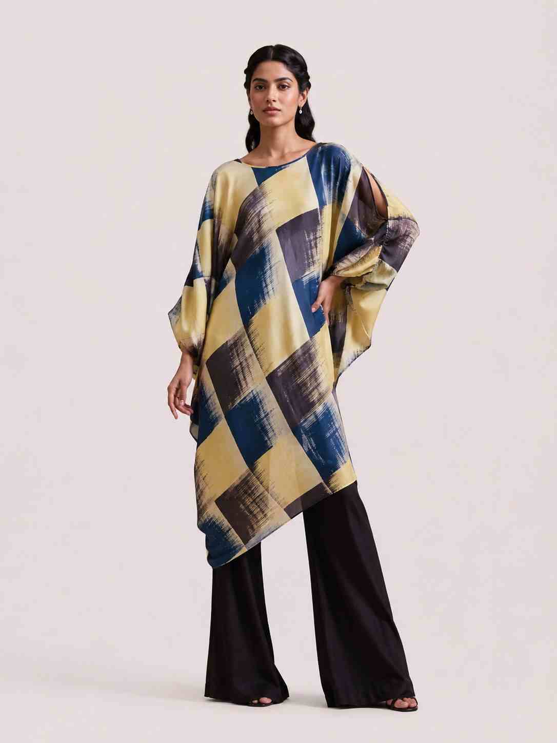 Ajrakh Printed Kaftan