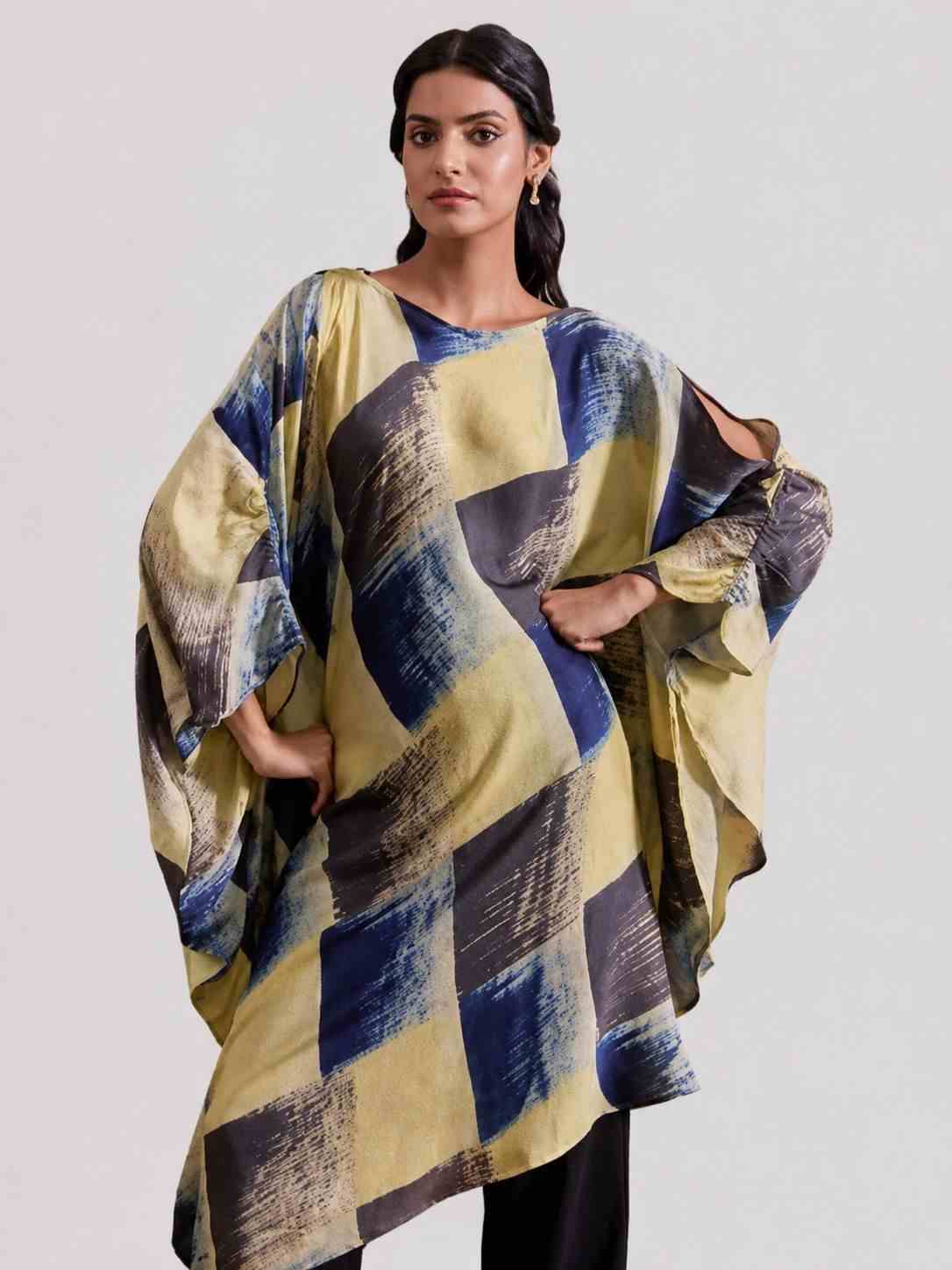 Ajrakh Printed Kaftan