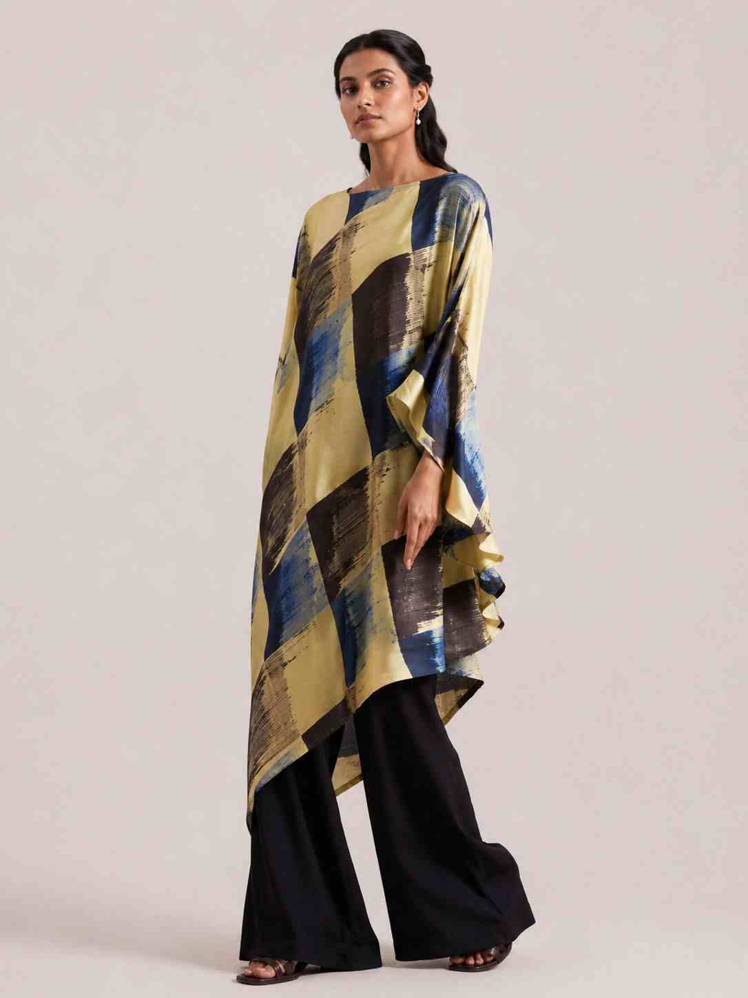 Ajrakh Printed Kaftan