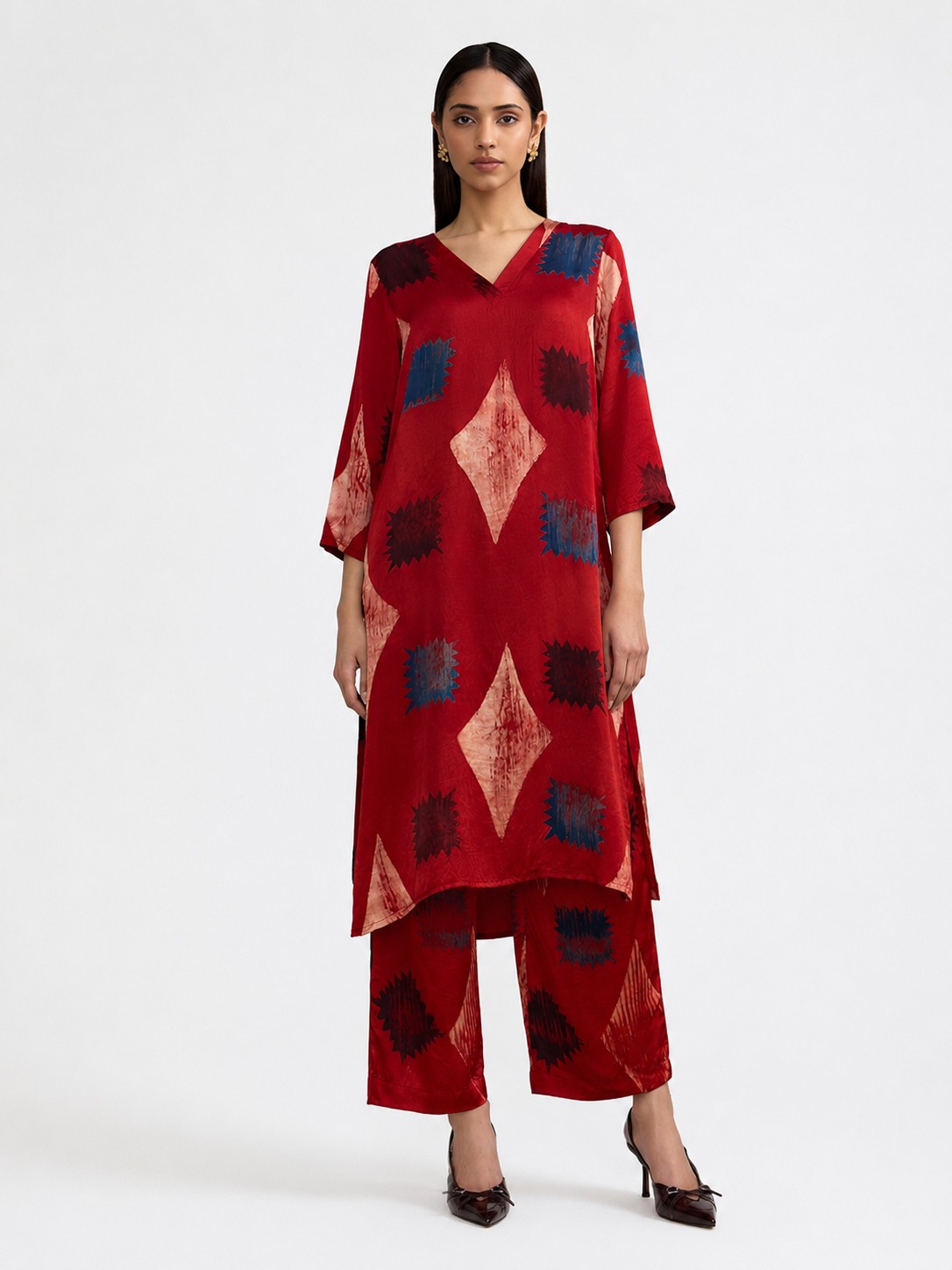 AJRAKH Printed Straight Trouser