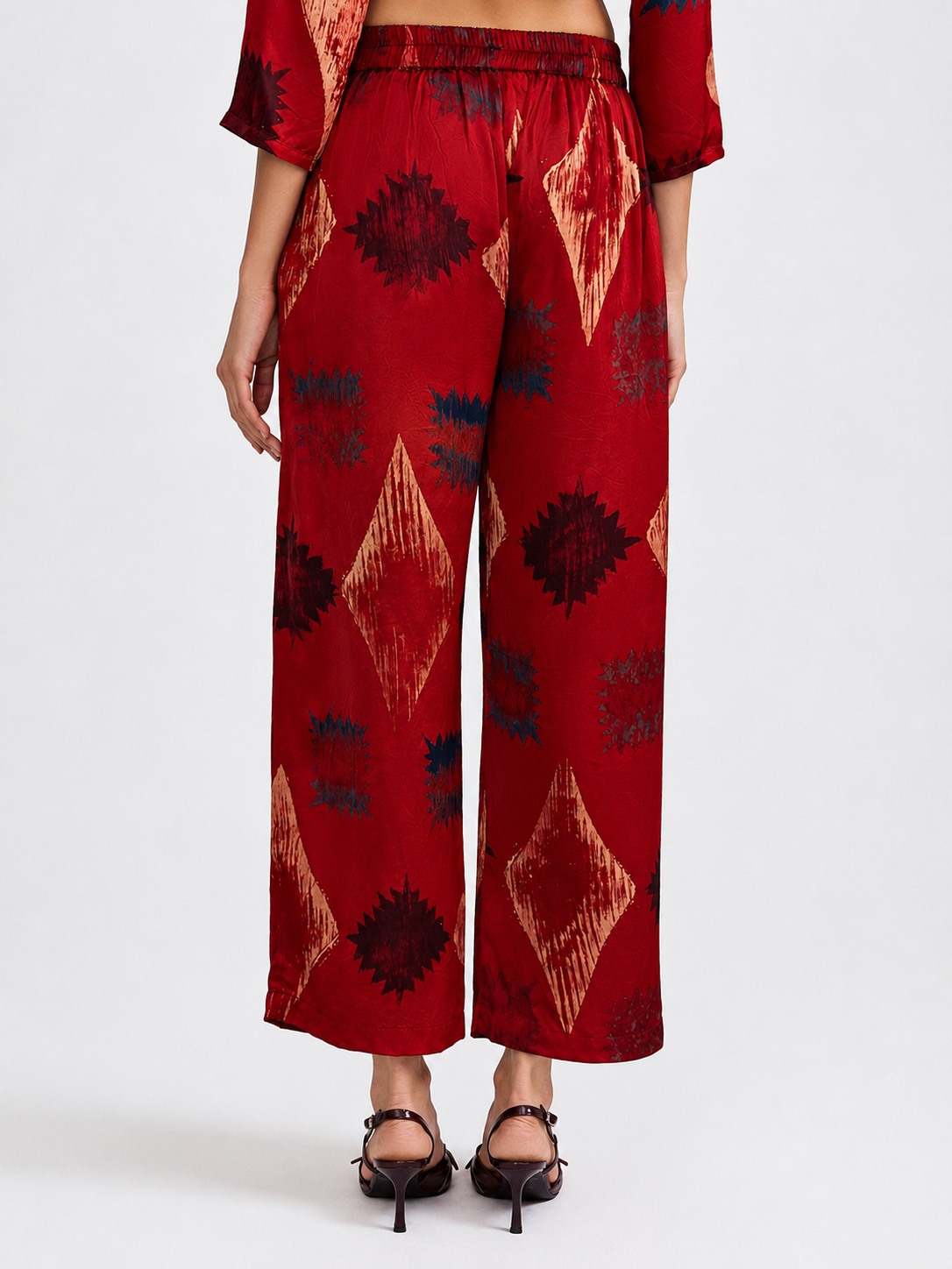 AJRAKH Printed Straight Trouser