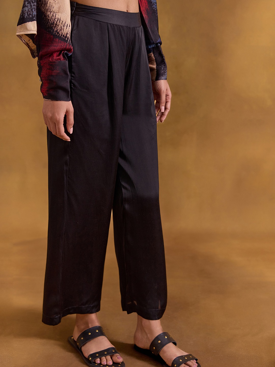 Black Straight Trouser