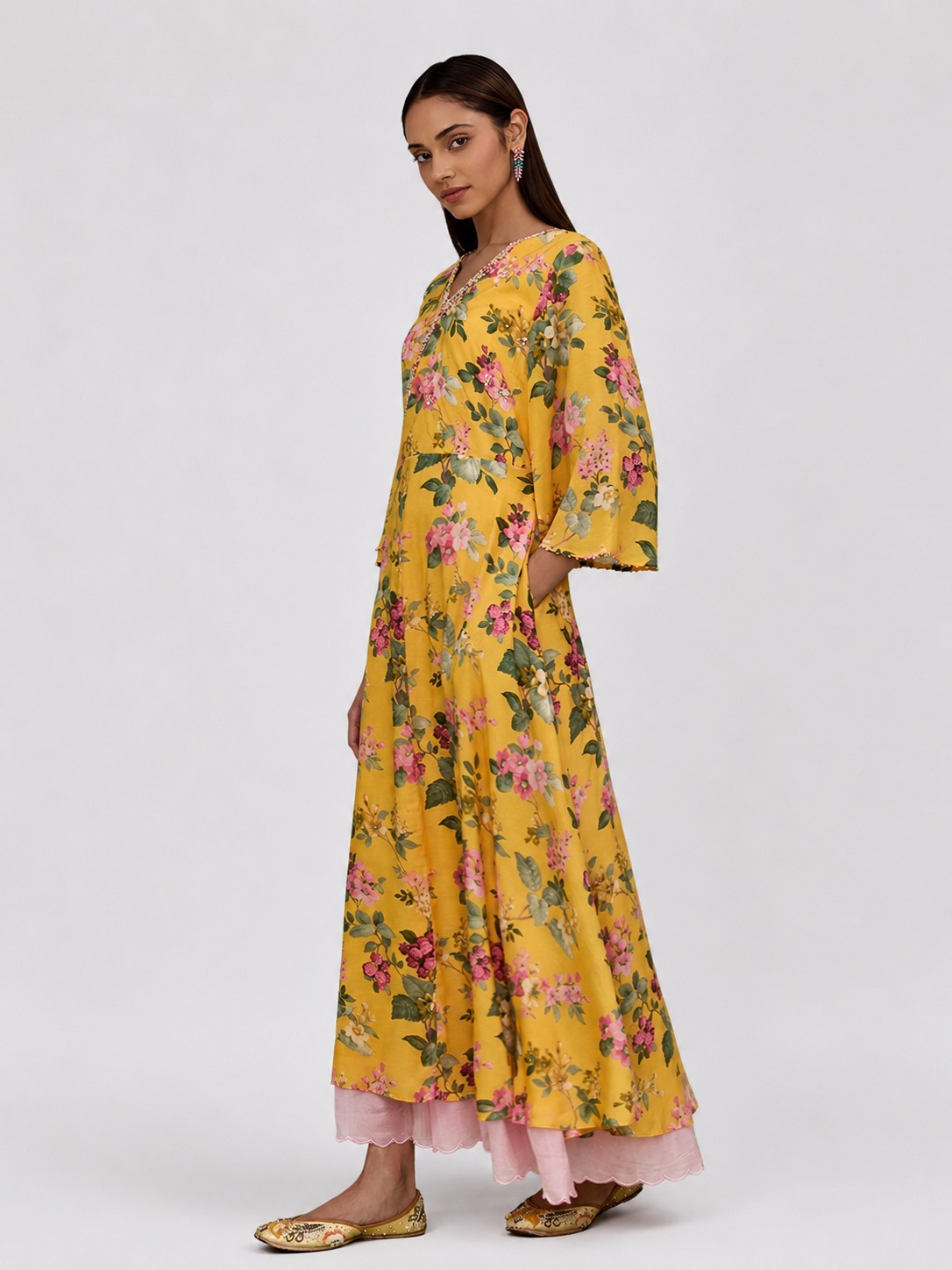 Gulabo Flared Printed Dress