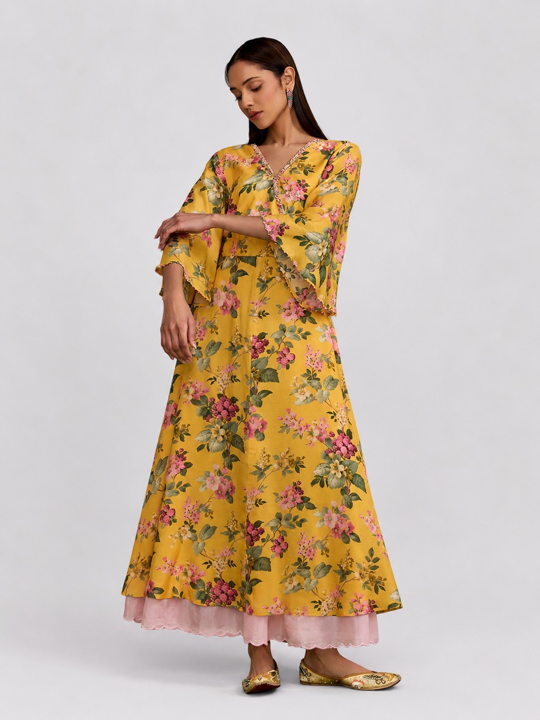 Gulabo Flared Printed Dress