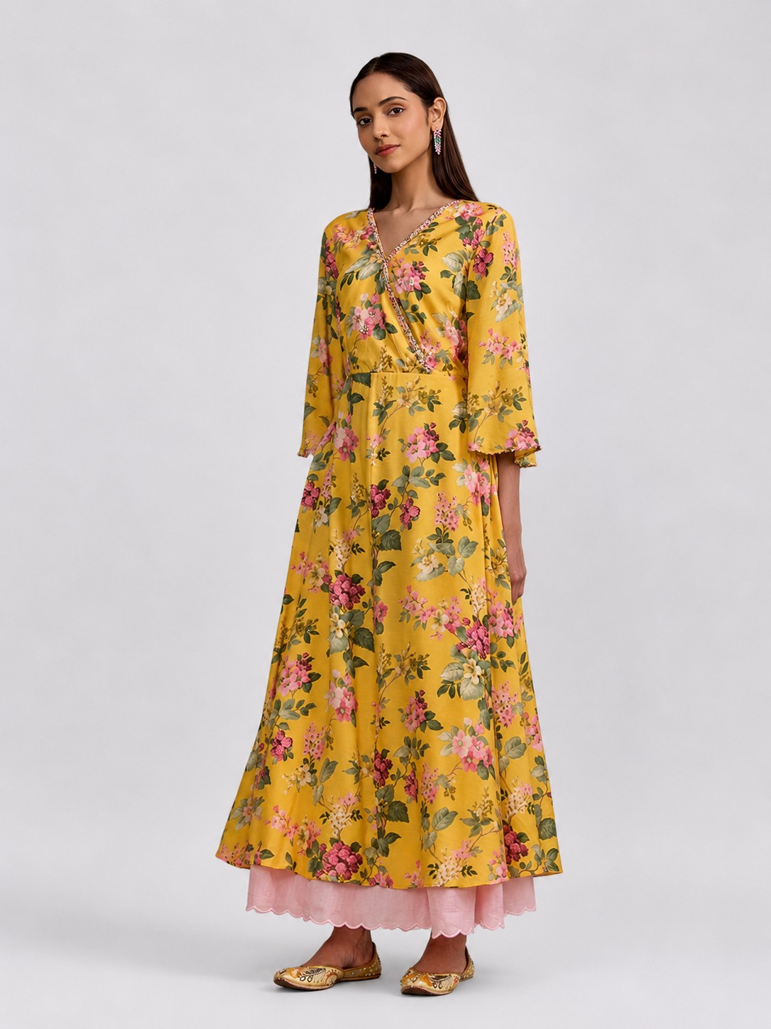 Gulabo Flared Printed Dress