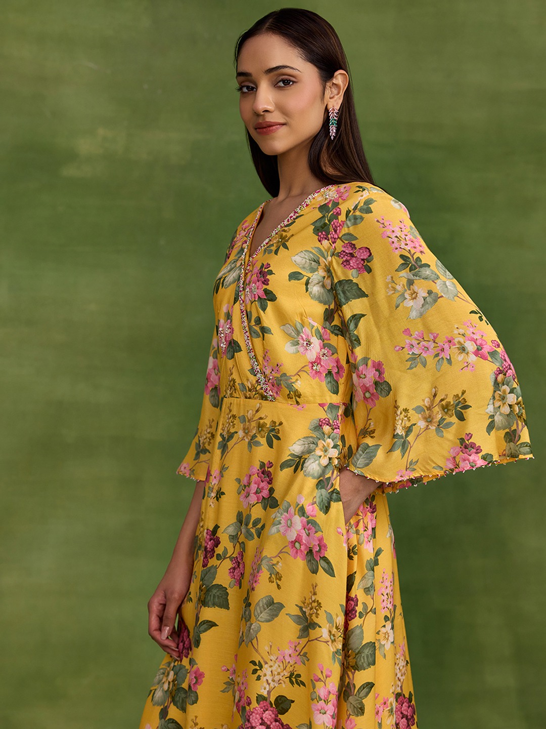 Gulabo Flared Printed Dress