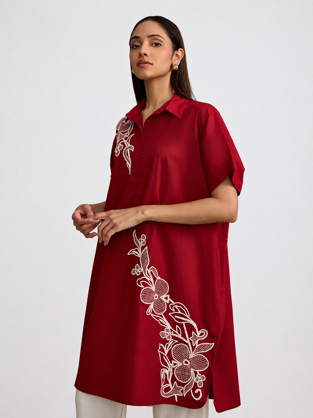 Red Shirt Dress