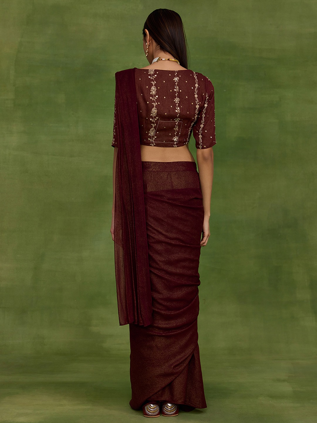 Kehkashan Brown Top