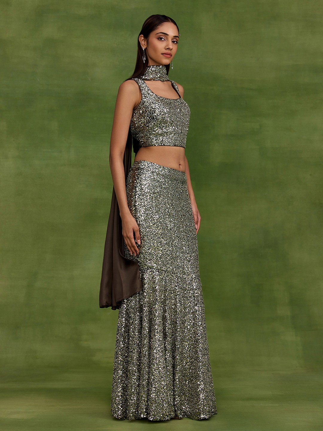 Kehkashan Sequin Top