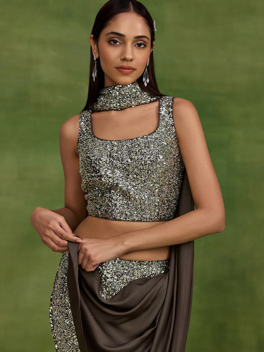 Kehkashan Sequin Top