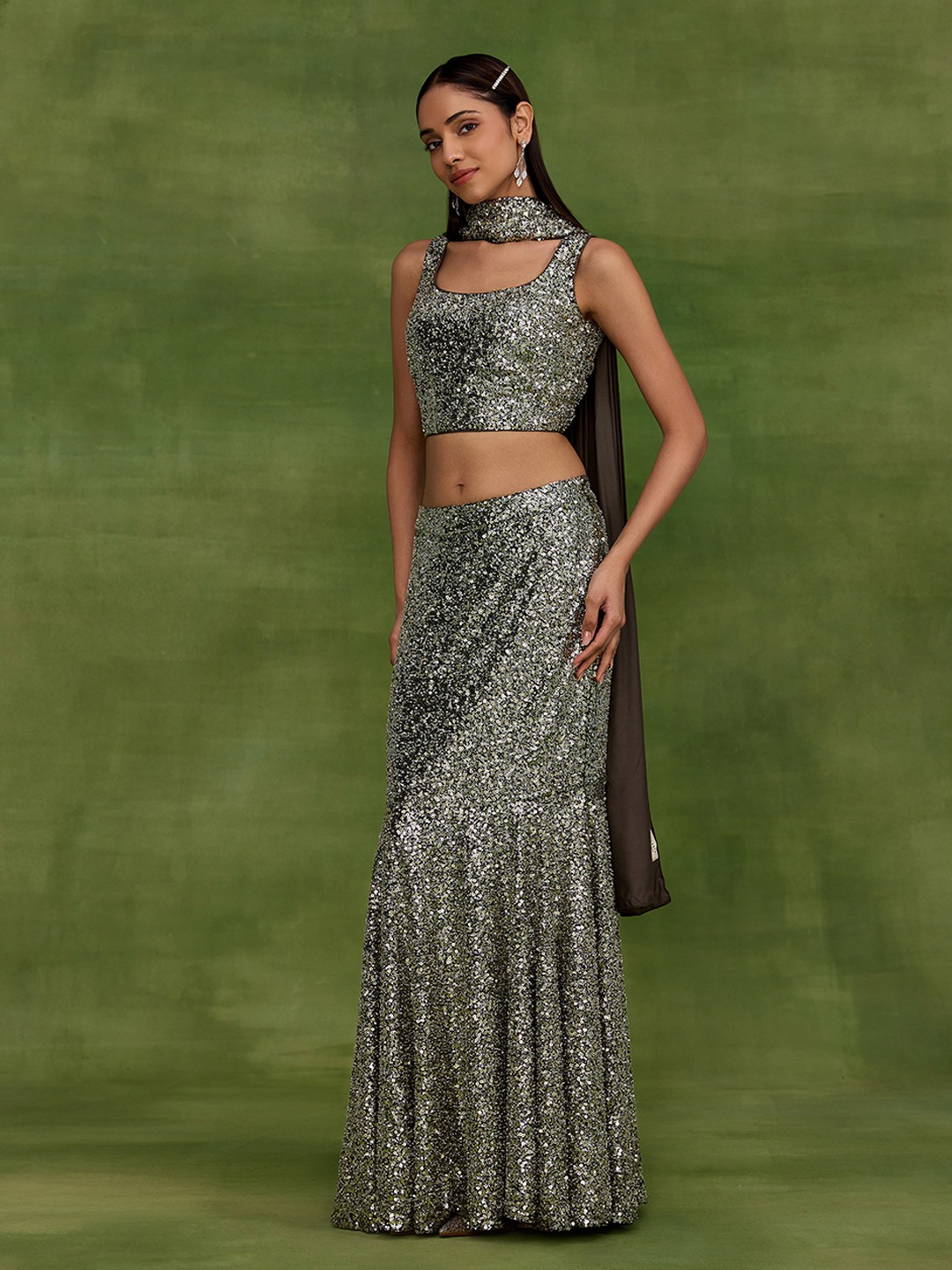 Kehkashan Sequin Top