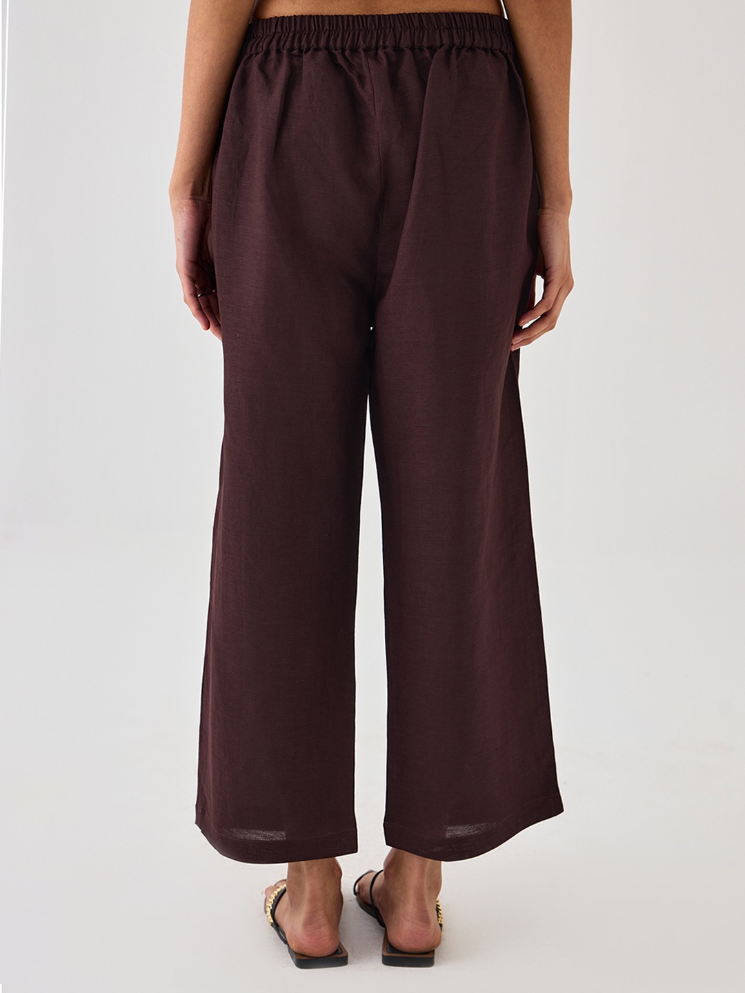 Brown Linen Trouser