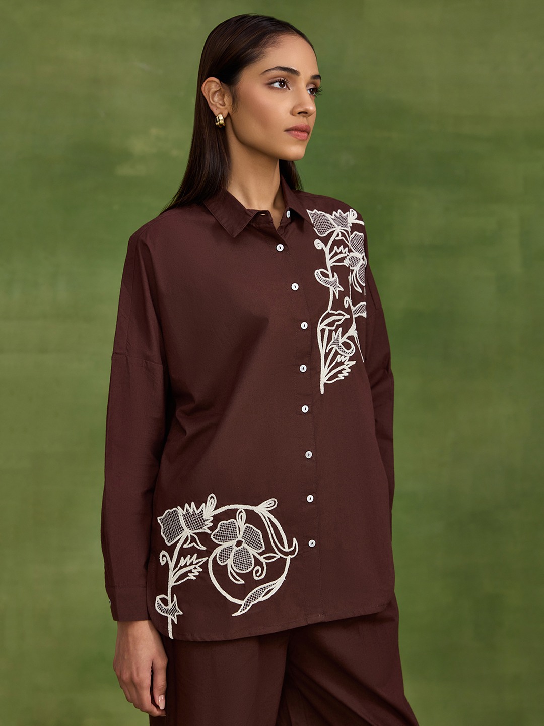 Brown Thread Work Shirt