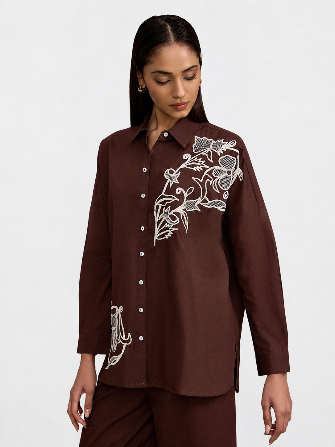 Brown Thread Work Shirt