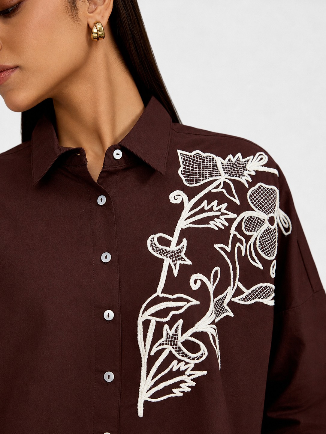 Brown Thread Work Shirt