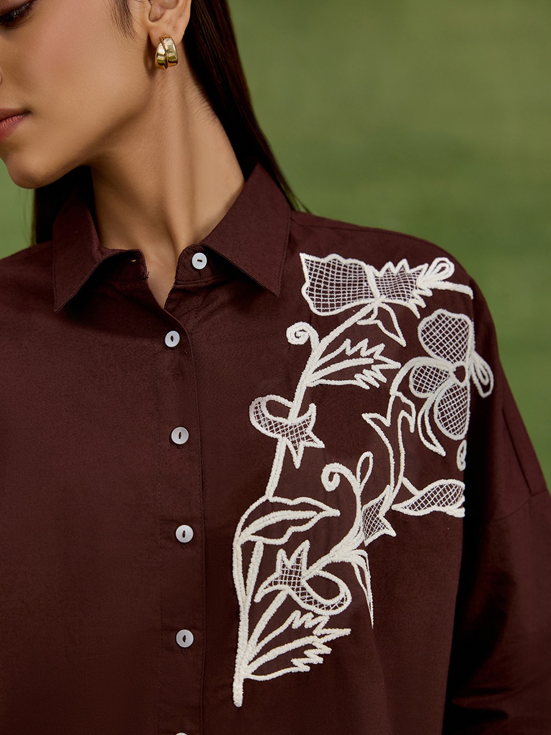 Brown Thread Work Shirt
