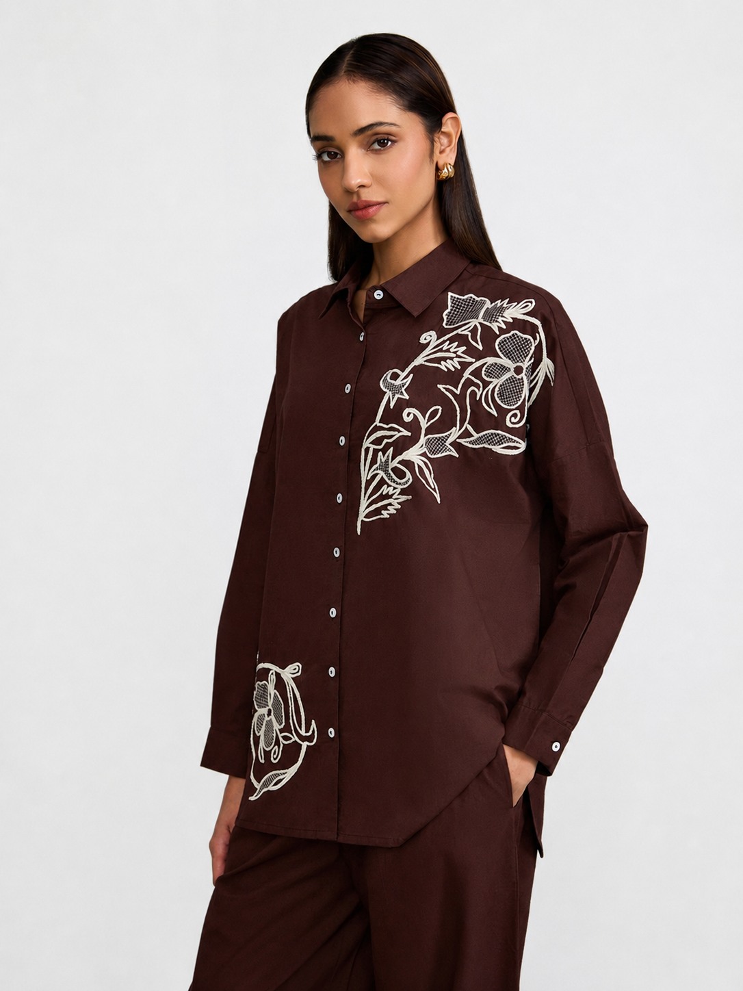 Brown Thread Work Shirt