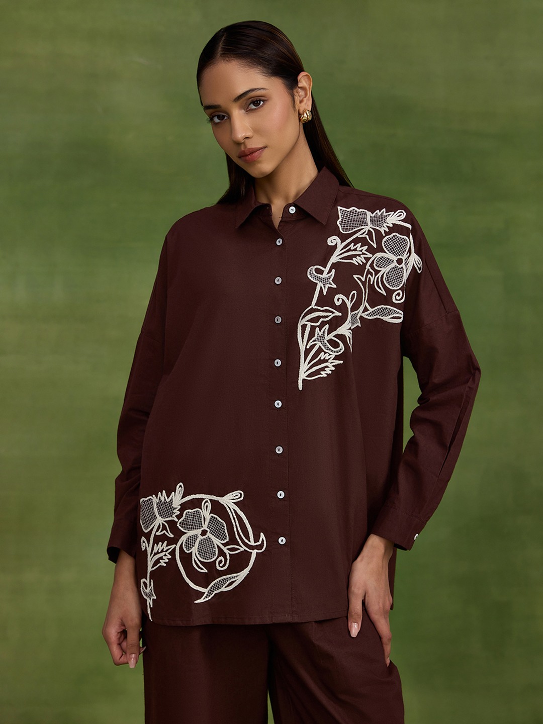 Brown Thread Work Shirt