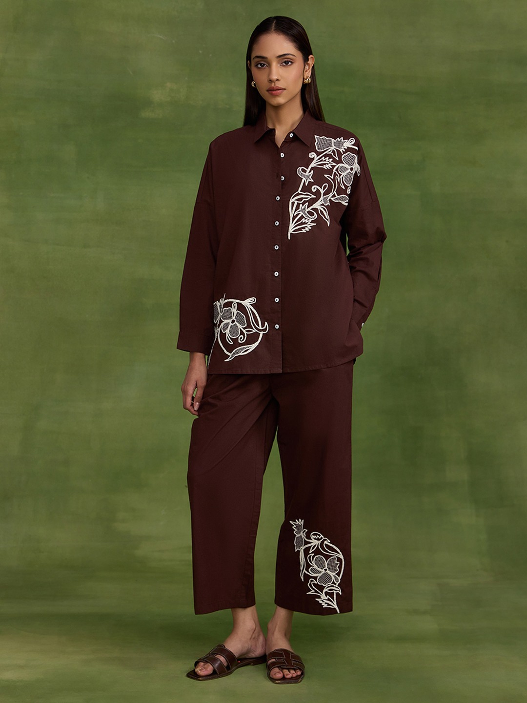 Brown Thread Work Shirt
