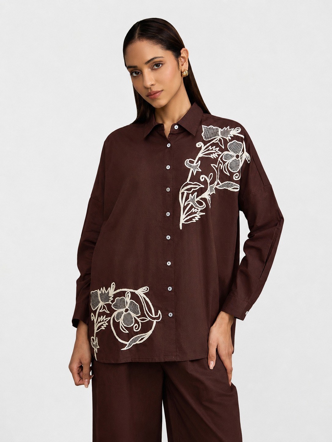 Brown Thread Work Shirt