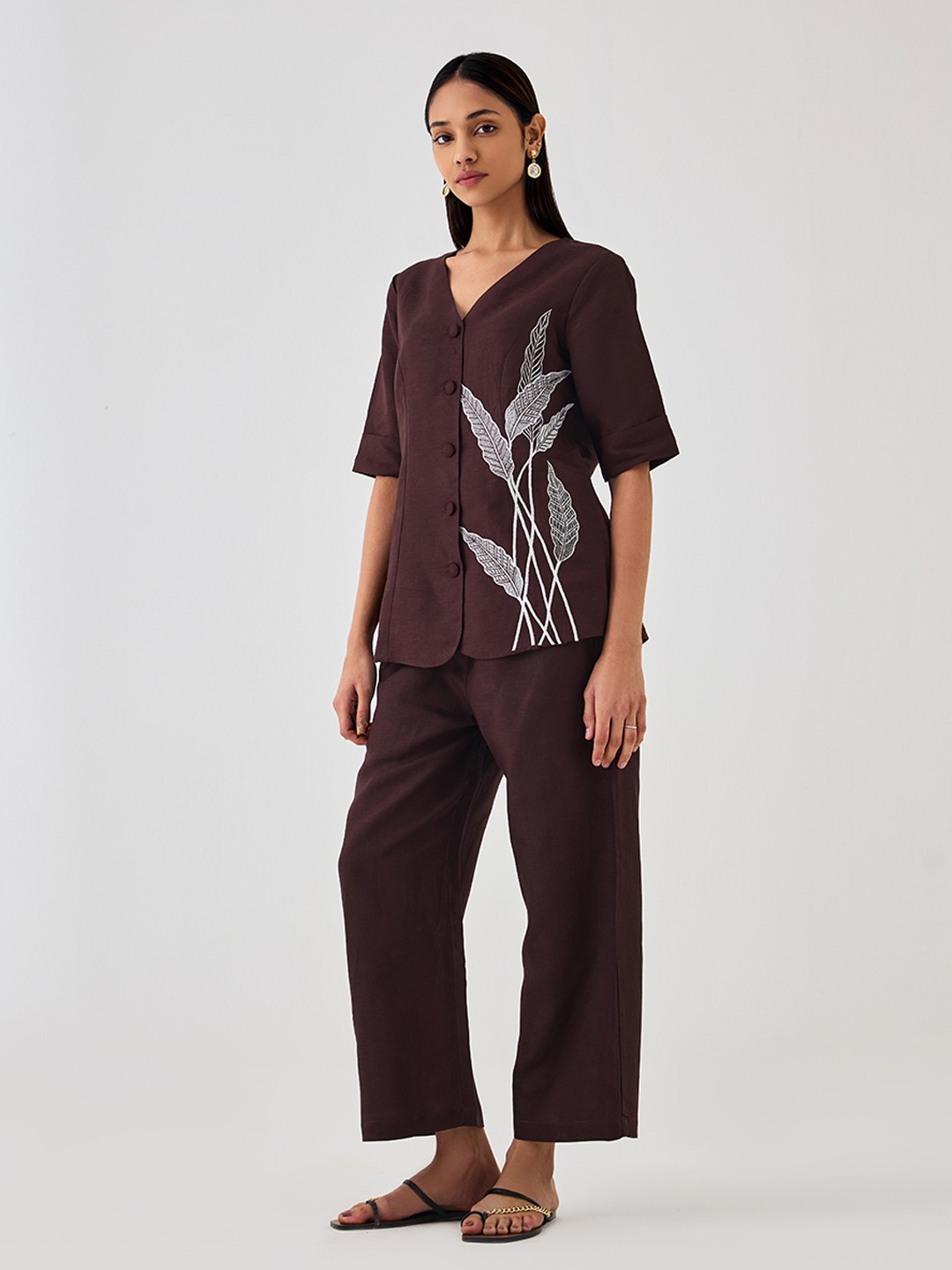 Brown Linen Jacket