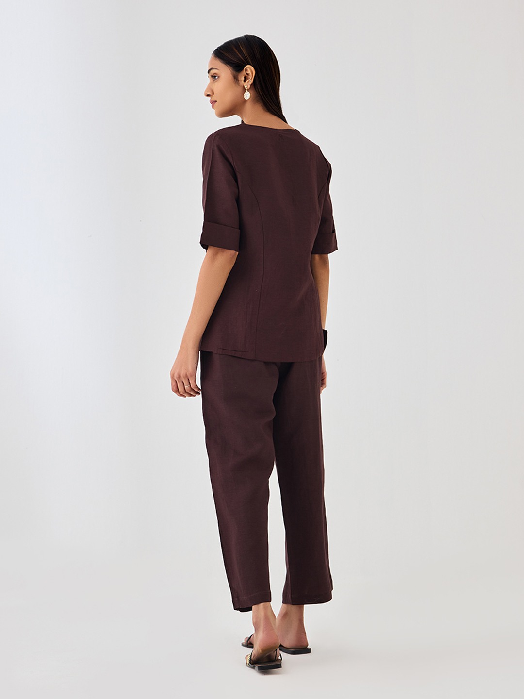 Brown Linen Jacket