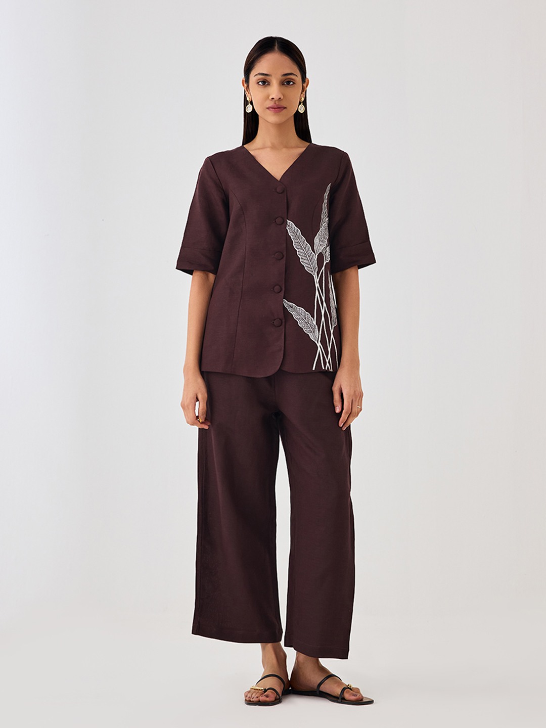 Brown Linen Jacket