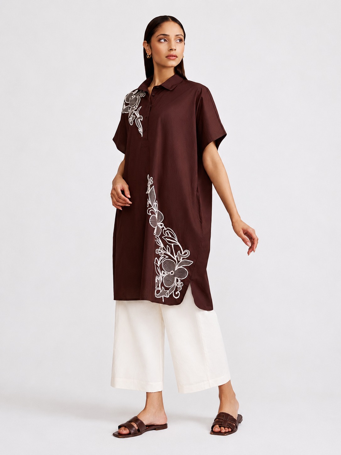 Brown Shirt Dress