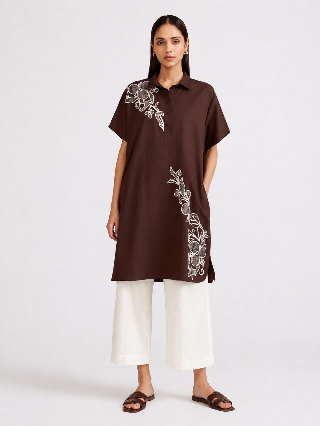 Brown Shirt Dress
