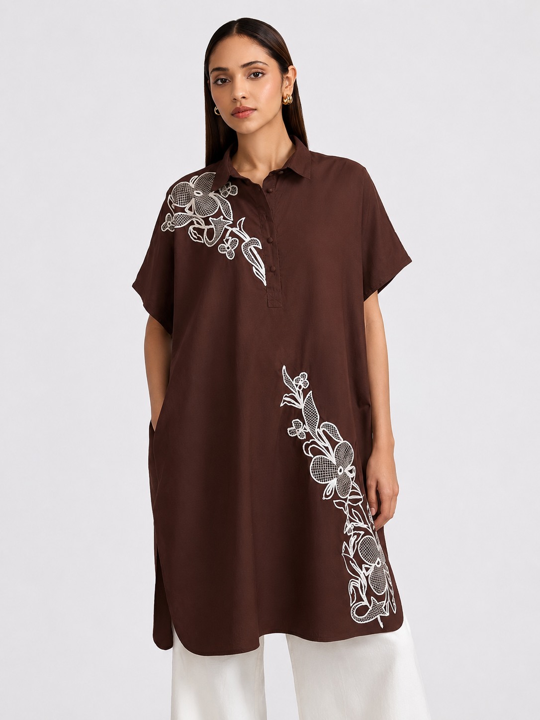Brown Shirt Dress
