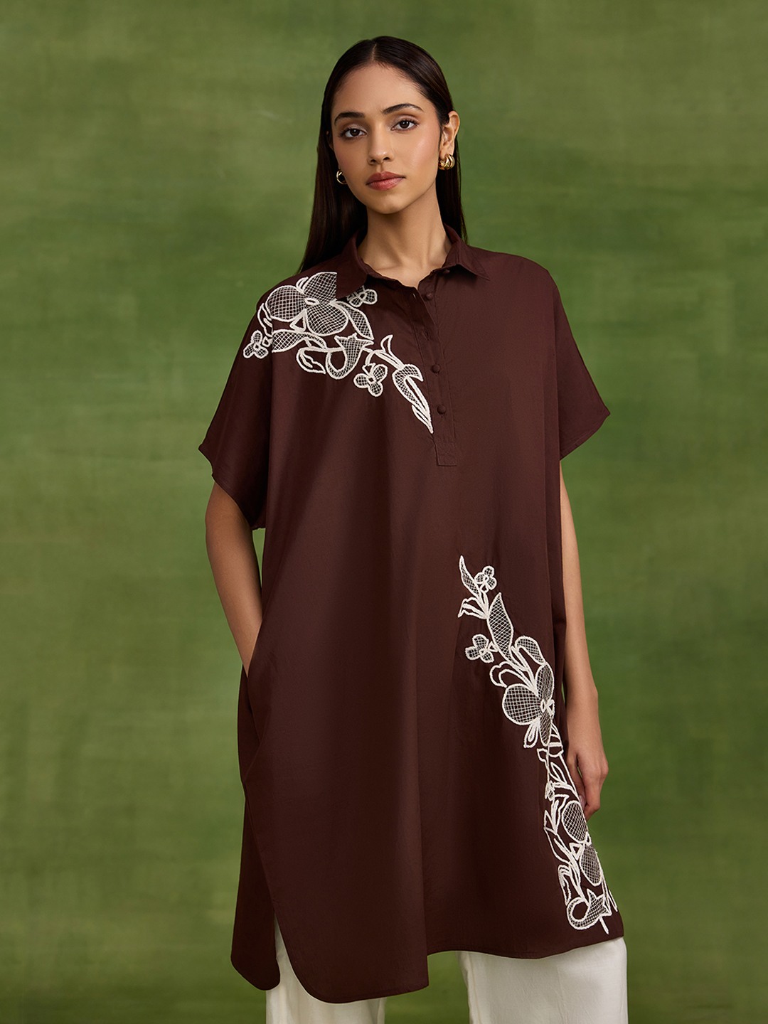 Brown Shirt Dress