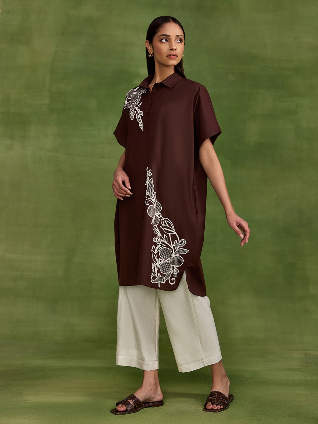 Brown Shirt Dress